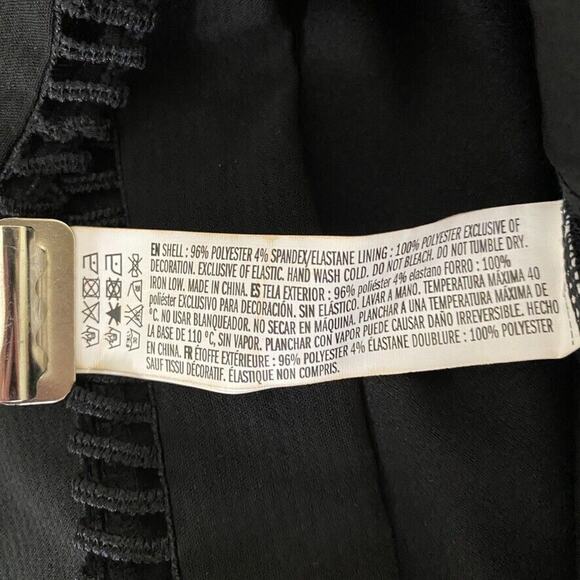 Endless Rose Dress Womens Small Black One Shoulder Ruffled Cut Out Hemline - Picture 11 of 11